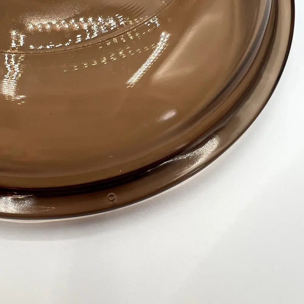 PYREX Visions Vtg Amber Glass Lid  V-1-C